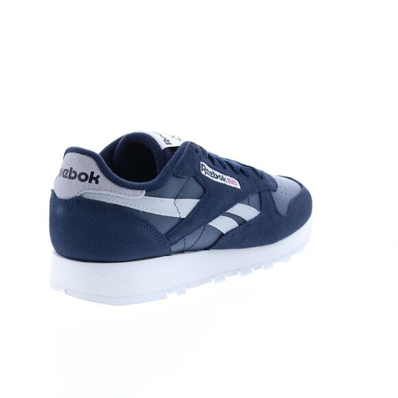 Reebok Mens Classic Leather Blue Shoes (NWT) - Picture 7 of 7